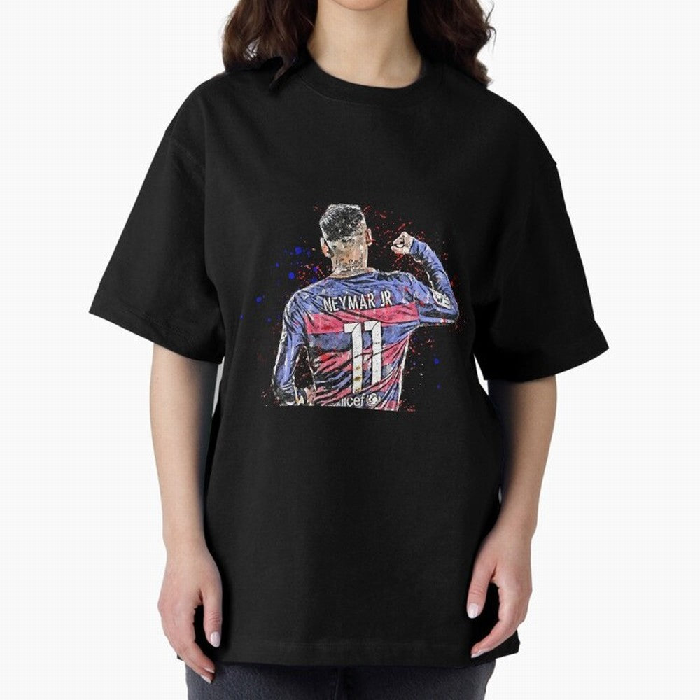 Neymar Oversized T-Shirt Live for the Drama of FIFA World Cup 2026 Group Stage Spirit, Filled with England and Germany, CR7, Vintage Soccer Flavor, Modern Football Stars, National Flags and Final Night Emotion; Perfect for Fans, Collectors, Family