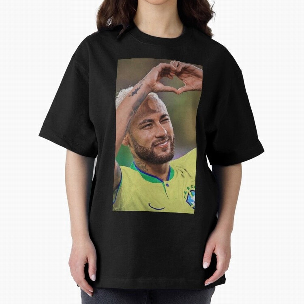 Neymar Jr Oversized T-Shirt Live the Energy of FIFA World Cup 2026 USA Canada Mexico Spirit, Filled with France, CR7, Stadium Memories, Football Loyalty, International Chants and Championship Tradition; Perfect for Fans, Collectors, Family
