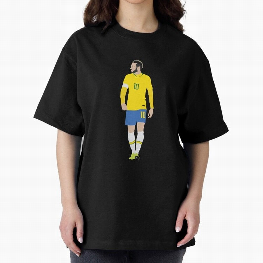 neymar brazil Oversized T-Shirt Treasure FIFA World Cup 2026 Group Stage Filled with Mbappe, France and Portugal Energy, Match Day Excitement, Supporter Culture, Golden Goals and Global Football Passion; Perfect for Supporters Who Want Bold