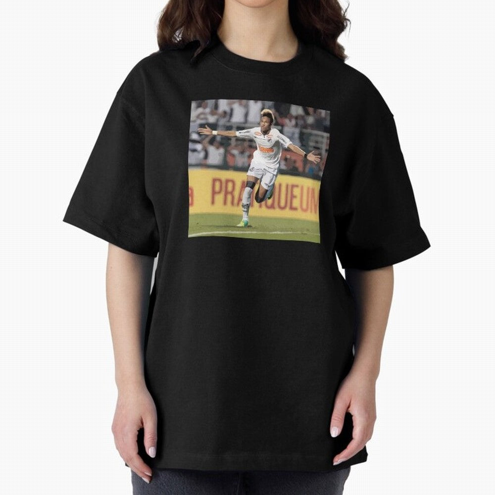 Neymar of Santos celebrating Classic T-Shirt Bring Global Football Passion for FIFA World Cup 2026 USA Canada Mexico, Connected to CR7, Argentina and Brazil, Stadium Memories, Football Loyalty, International Chants and Championship Tradition; Ideal