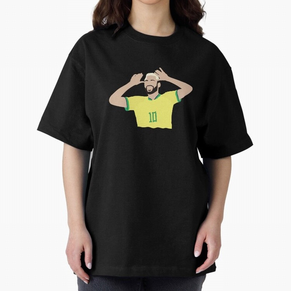 neymar cute vector Oversized T-Shirt Celebrate the Magic of FIFA World Cup 2026 USA Canada Mexico Connected to Cristiano Ronaldo, Haaland and CR7, Brazil, Portugal and Argentina Energy, Retro Football Energy, Iconic Rivalries, Trophy Chase Drama
