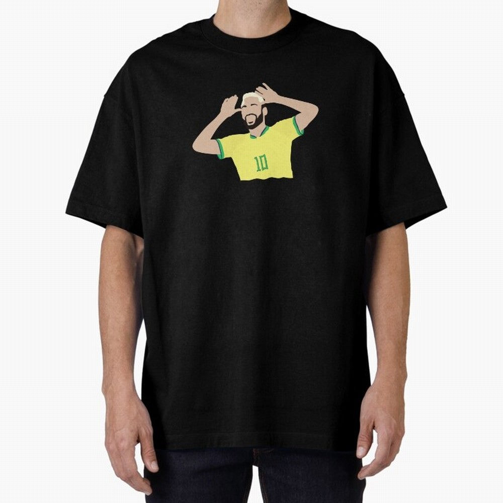 neymar cute vector Oversized T-Shirt Celebrate the Magic of FIFA World Cup 2026 USA Canada Mexico Connected to Cristiano Ronaldo, Haaland and CR7, Brazil, Portugal and Argentina Energy, Retro Football Energy, Iconic Rivalries, Trophy Chase Drama