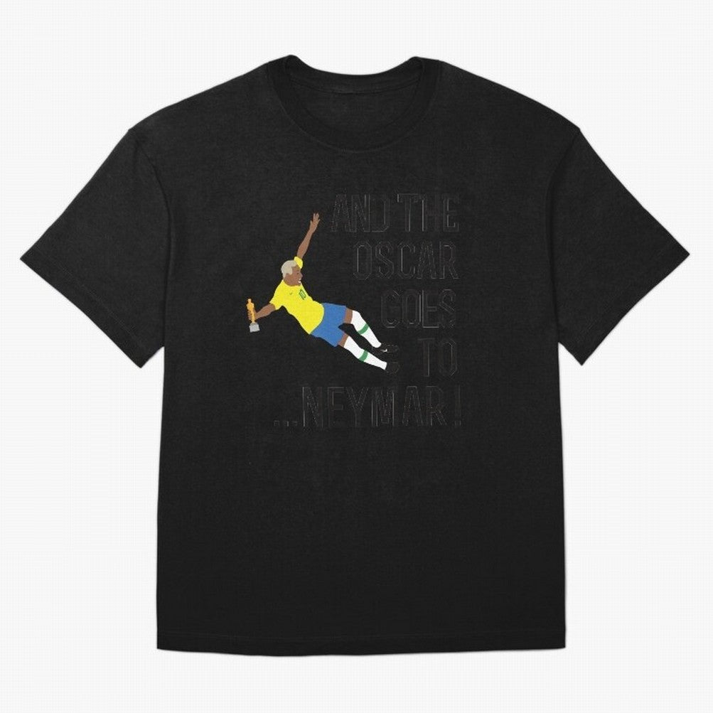 Neymar Diving Oversized T-Shirt Honor Football Greatness during Global Football Passion for FIFA World Cup 2026, Made for Mbappe and Neymar, Portugal, Stadium Chants, National Pride, Trophy Dreams and Unforgettable Football Memories; Made for