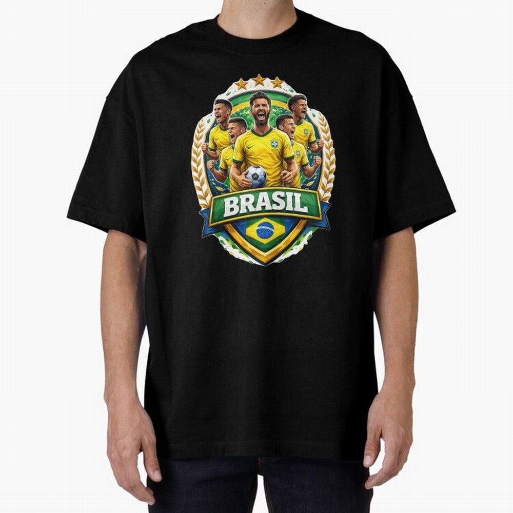 Brazil Football National Team Pride- Brazil Soccer Graphics Classic T-Shirt Celebrate Fan Culture around FIFA World Cup 2026 Group Stage for Fans of Mbappe and Portugal, Spain and Germany, Bringing Tournament Hype, Historic Matchups, Family Viewing