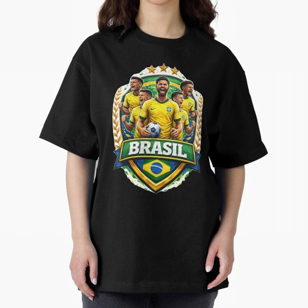 Brazil Football National Team Pride- Brazil Soccer Graphics Classic T-Shirt Celebrate Fan Culture around FIFA World Cup 2026 Group Stage for Fans of Mbappe and Portugal, Spain and Germany, Bringing Tournament Hype, Historic Matchups, Family Viewing