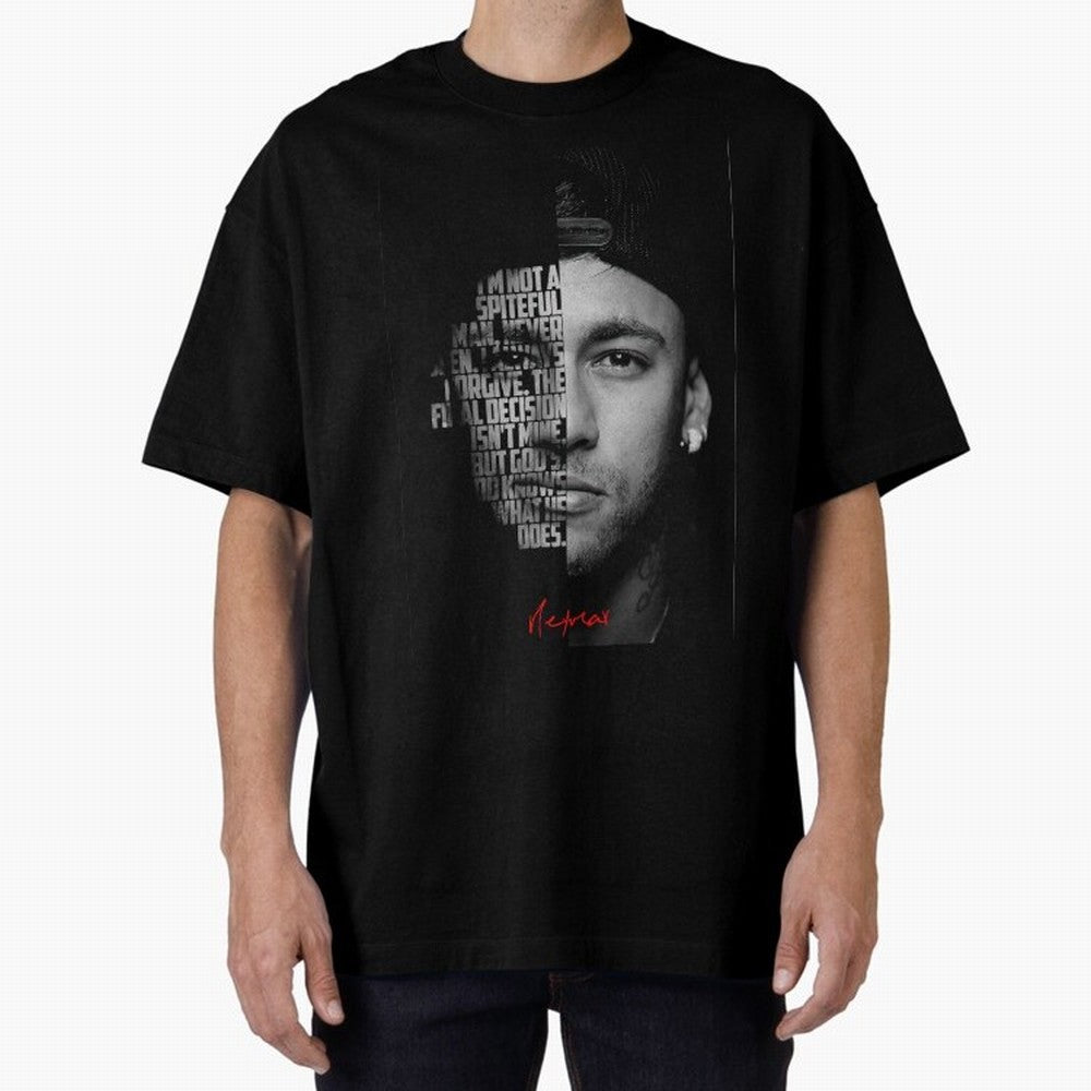 Black and white Neymar Jr quote. Classic T-Shirt Stand Out with Spirit from FIFA World Cup 2026 Group Stage with Neymar, England and Germany Energy, Retro Football Energy, Iconic Rivalries, Trophy Chase Drama and Stadium Atmosphere; Built for