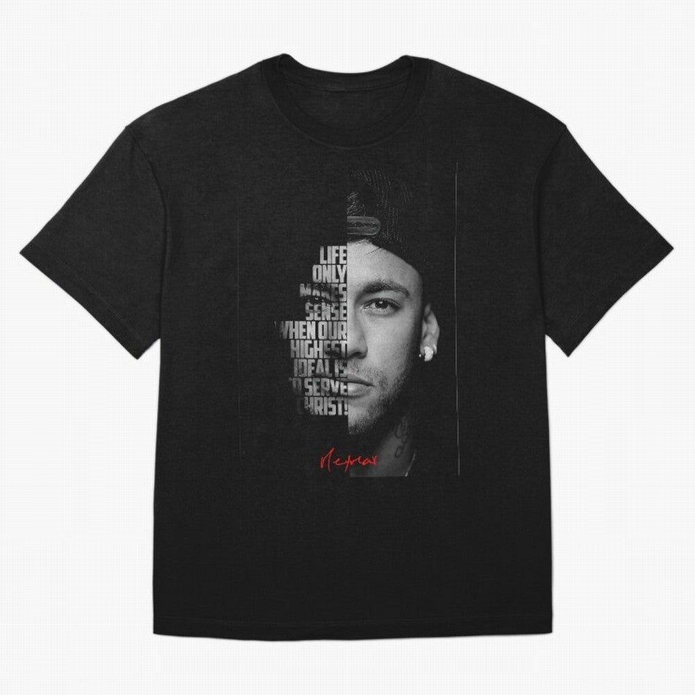 Black and white Neymar Jr quote. Classic T-Shirt Support Match Day Hype around FIFA World Cup 2026 USA Canada Mexico, Cristiano Ronaldo, Haaland and CR7, France and Portugal, Champion Mindset, Group Stage Buzz, Knockout Tension and Passionate Fan