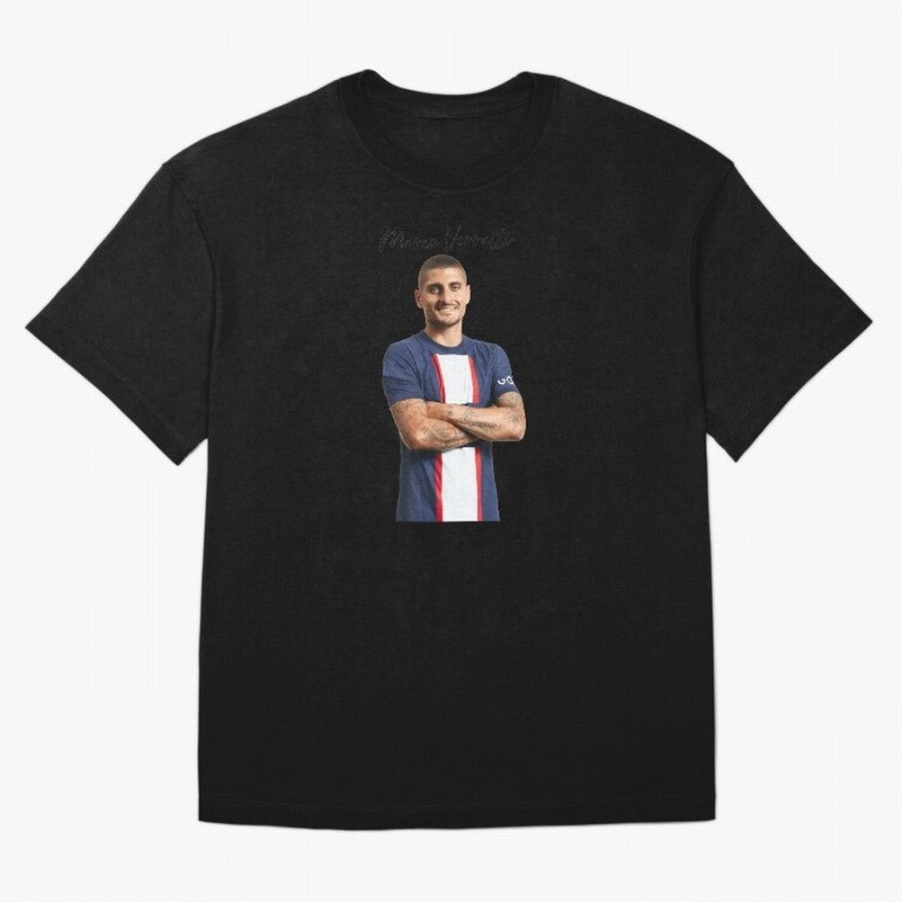 Marco Verratti Classic T-Shirt Honor Champions and Dreams in the FIFA World Cup 2026 USA Canada Mexico Journey through Cristiano Ronaldo Highlights, Netherlands Pride, Stadium Memories, Football Loyalty, International Chants and Championship