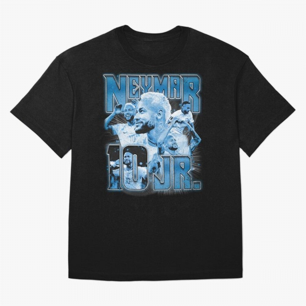 Neymar Jr. Bootleg Classic T-Shirt Show Fan Pride Across FIFA World Cup 2026 for Fans of Messi and Cristiano Ronaldo and Brazil, Bringing Classic Soccer Heritage, Championship Pressure, Fan Loyalty and International Pride; Ideal for Fans Who Follow