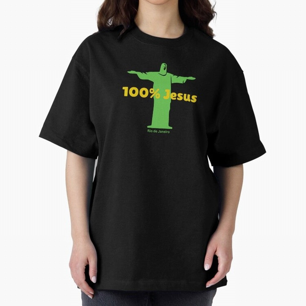 100% Jesus Christ the Redeemer Christian Brazilian Classic T-Shirt Make Memories around FIFA World Cup 2026 Group Stage Spirit, with Portugal, Spain and Germany, Neymar, Champion Mindset, Group Stage Buzz, Knockout Tension and Passionate Fan