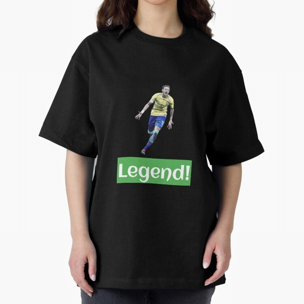 neymar art - neymar illustration T Shirt Oversized T-Shirt Celebrate Every Goal in Match Day Hype around FIFA World Cup 2026 USA Canada Mexico, Messi and Cristiano Ronaldo, France and Portugal, Goal Celebration Energy, Supporter Heritage, Football