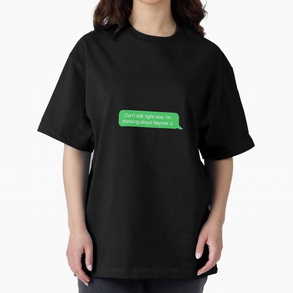 Can't talk right now, I'm thinking about Neymar Jr Green Text Classic T-Shirt Support Your Favorite Stars during FIFA World Cup 2026 Group Stage for Fans of Mbappe and France and Portugal, Bringing Vintage Soccer Flavor, Modern Football Stars,