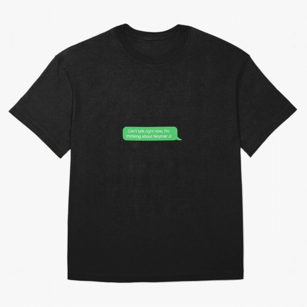 Can't talk right now, I'm thinking about Neymar Jr Green Text Classic T-Shirt Support Your Favorite Stars during FIFA World Cup 2026 Group Stage for Fans of Mbappe and France and Portugal, Bringing Vintage Soccer Flavor, Modern Football Stars,