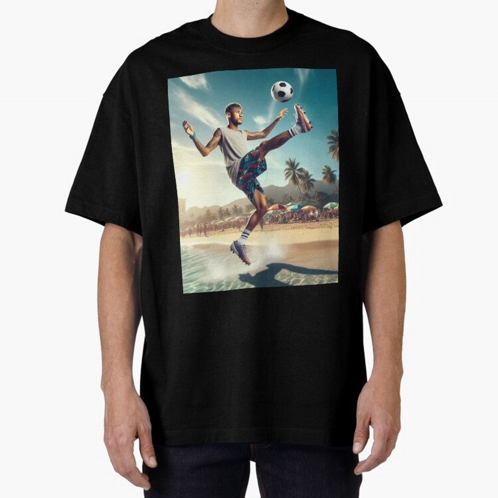 Neymar Junior Playing on Beach Classic T-Shirt Represent Fans Who Live for Match Day Hype around FIFA World Cup 2026, Haaland, Portugal, Stadium Memories, Football Loyalty, International Chants and Championship Tradition; Perfect for People Who