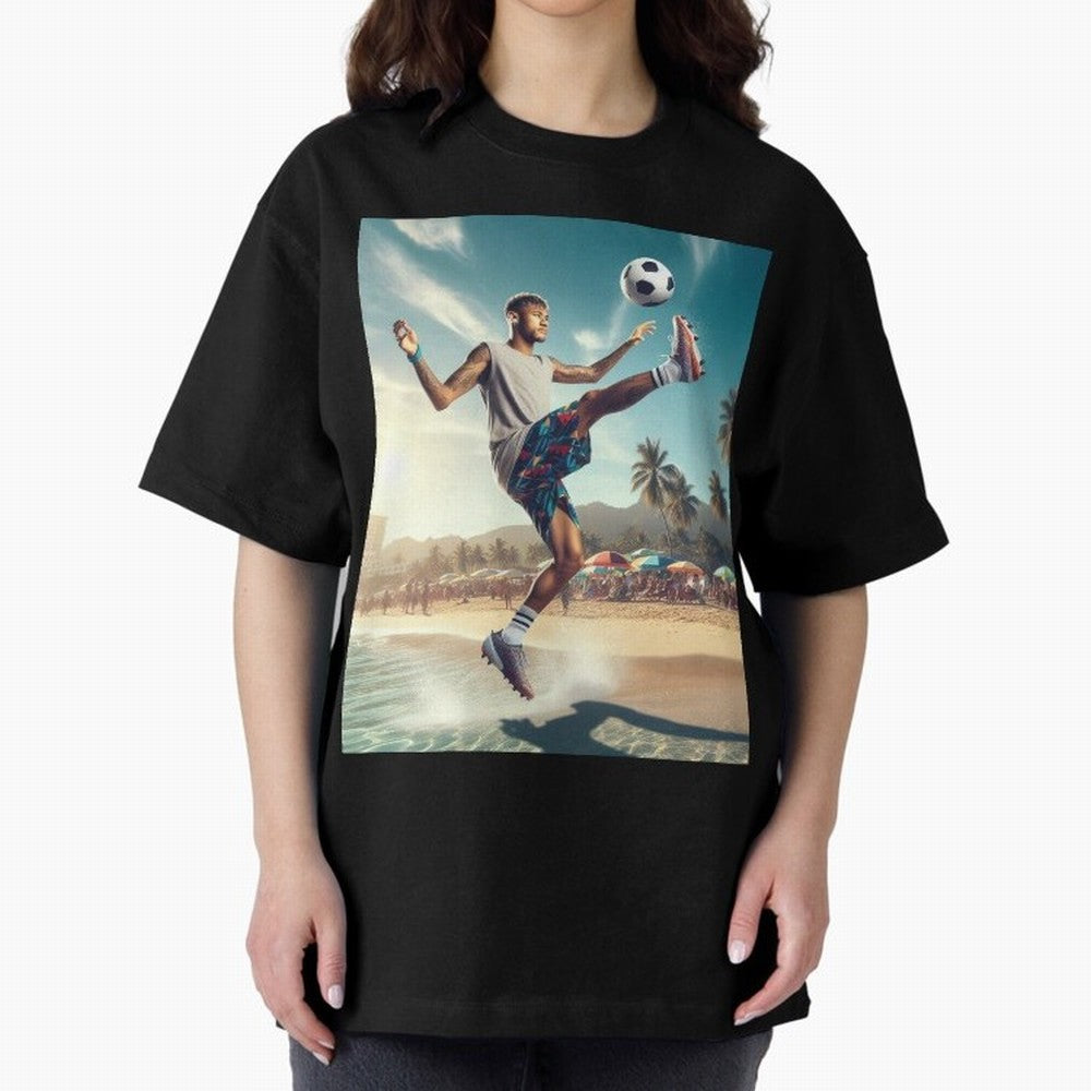 Neymar Junior Playing on Beach Classic T-Shirt Represent Fans Who Live for Match Day Hype around FIFA World Cup 2026, Haaland, Portugal, Stadium Memories, Football Loyalty, International Chants and Championship Tradition; Perfect for People Who
