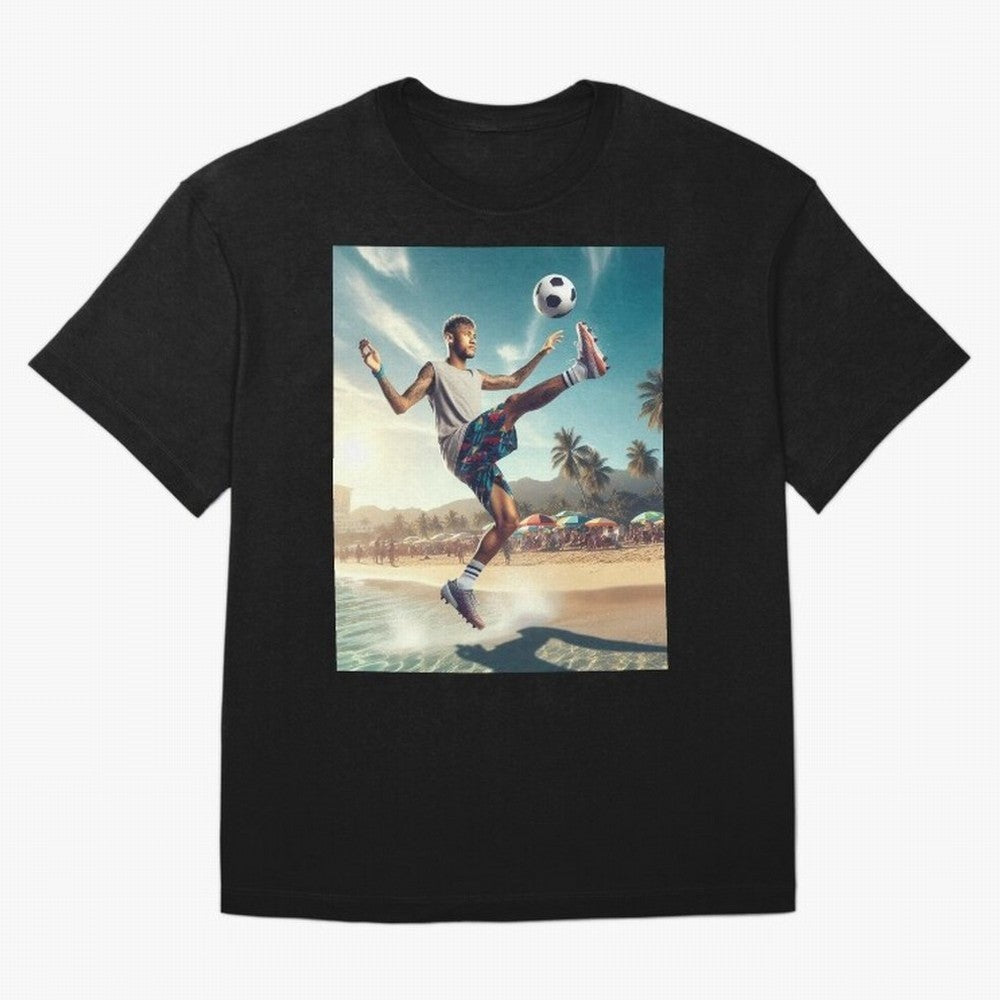 Neymar Junior Playing on Beach Classic T-Shirt Represent Fans Who Live for Match Day Hype around FIFA World Cup 2026, Haaland, Portugal, Stadium Memories, Football Loyalty, International Chants and Championship Tradition; Perfect for People Who