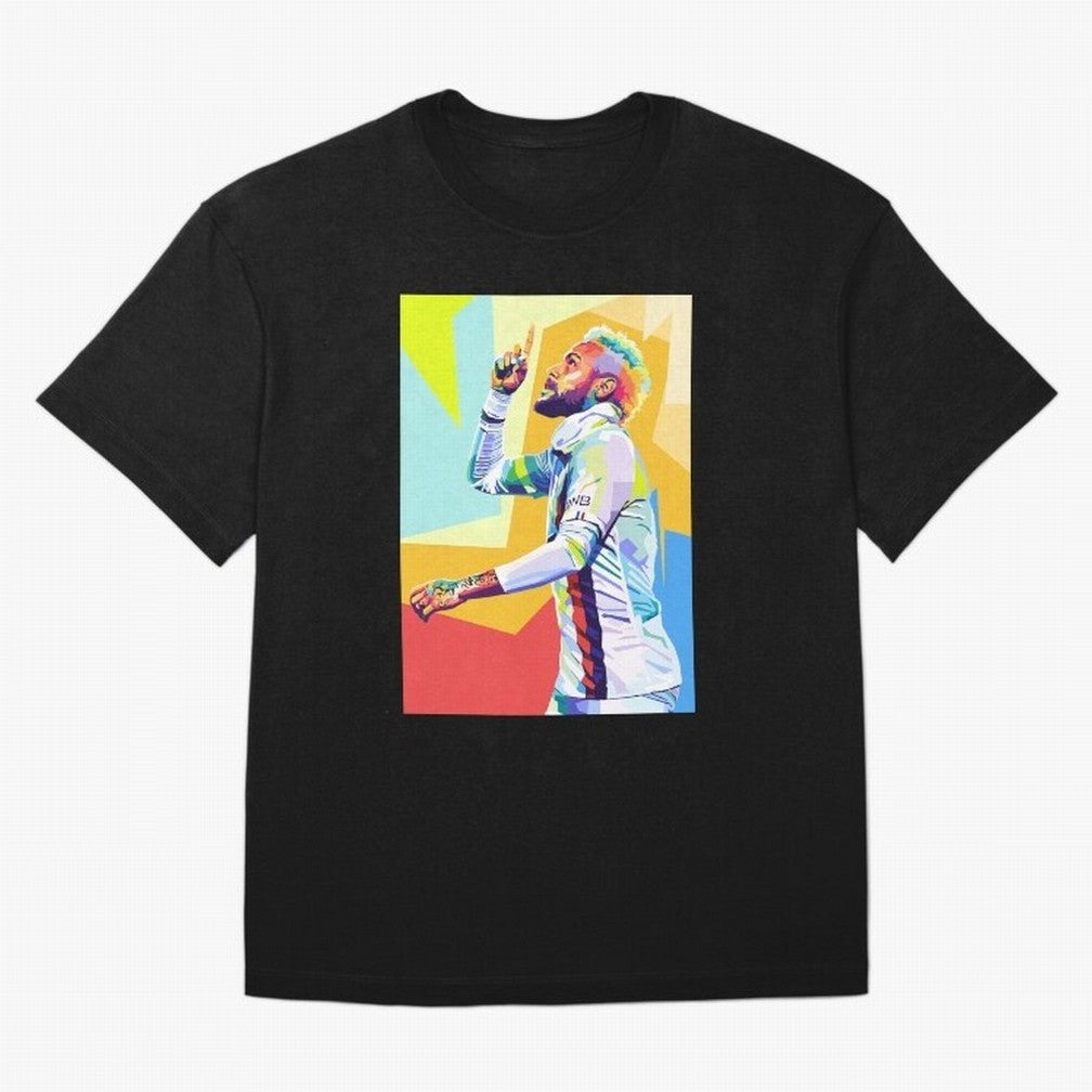Neymar Jr Wpap pop art Oversized T-Shirt Show Championship Spirit for FIFA World Cup 2026 USA Canada Mexico Spirit, Centered on Argentina and Brazil, Messi, Neymar and Mbappe, Soccer Culture, Superstar Moments, National Team Dreams and Competitive