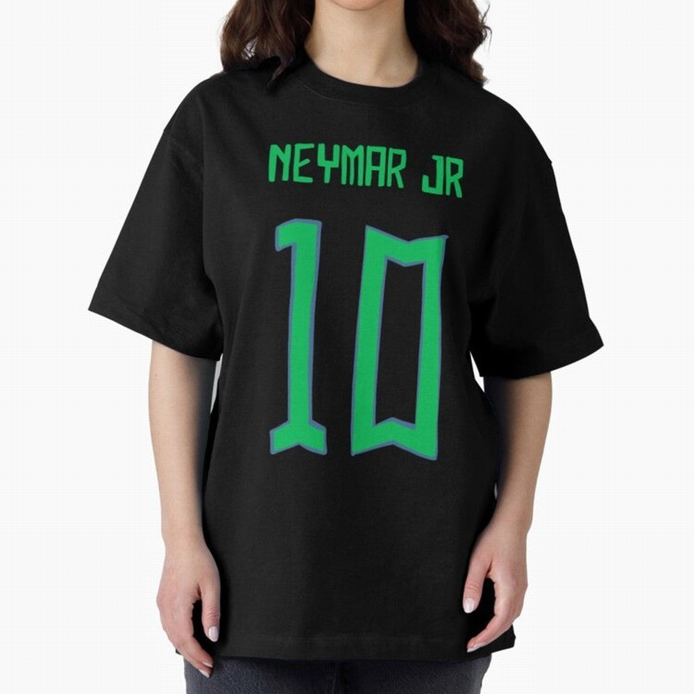 Neymar Jr #10 (Brazil) Oversized T-Shirt Follow Every Goal of FIFA World Cup 2026 USA Canada Mexico Built around Haaland, Brazil Energy, Match Day Excitement, Supporter Culture, Golden Goals and Global Football Passion; Ideal for Passionate Fans