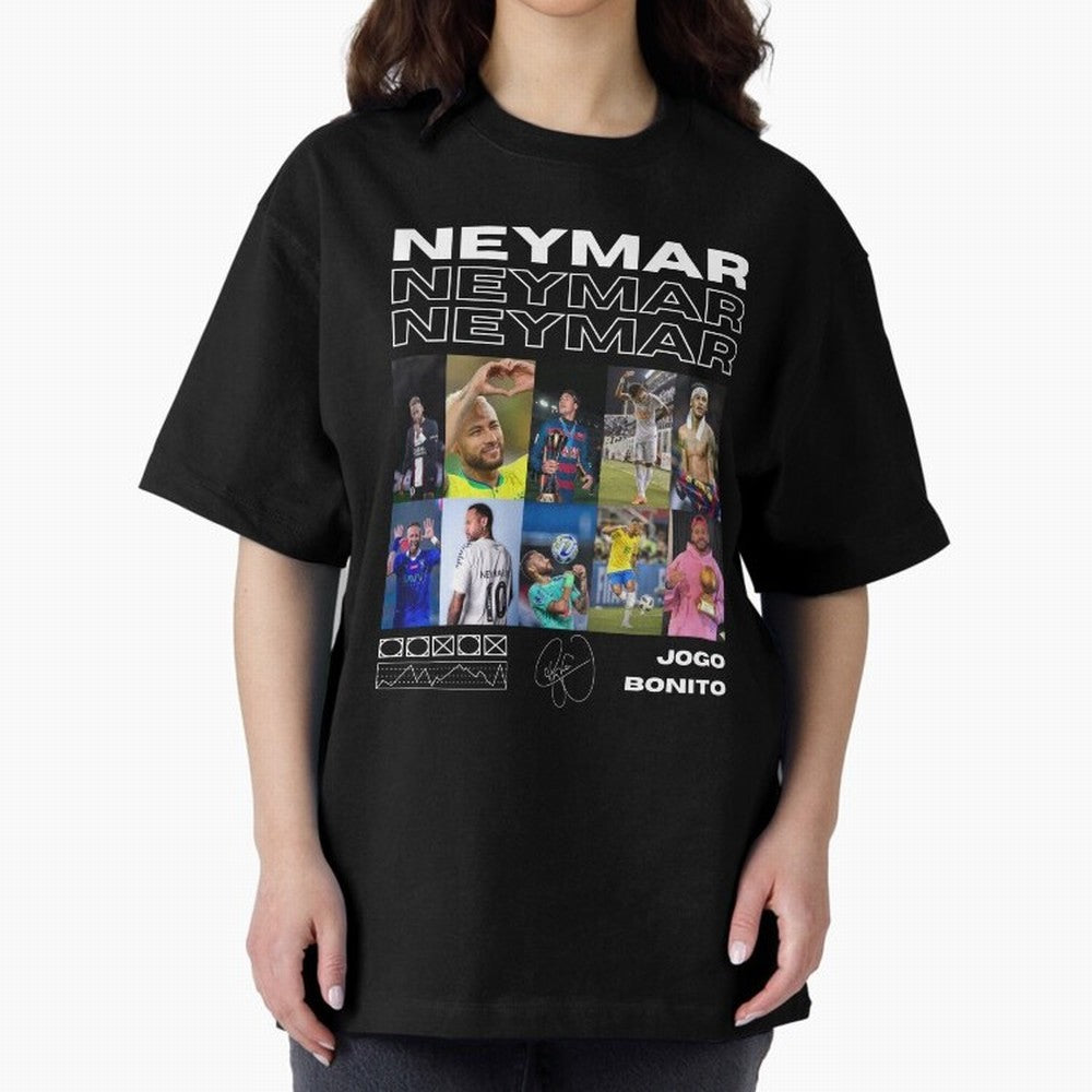 Neymar Jr. Collage Classic T-Shirt Relive Legendary Nights from the FIFA World Cup 2026 Group Stage Journey through Messi, Neymar and Mbappe Highlights, Argentina Pride, Classic Soccer Heritage, Championship Pressure, Fan Loyalty and International
