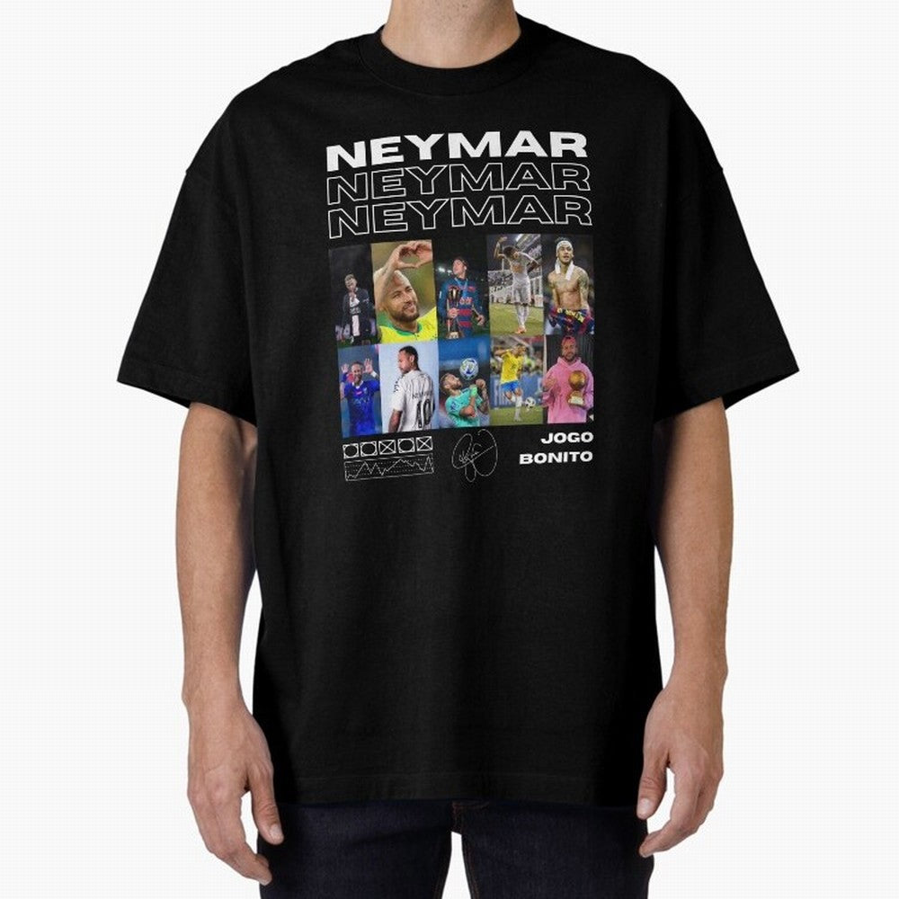 Neymar Jr. Collage Classic T-Shirt Relive Legendary Nights from the FIFA World Cup 2026 Group Stage Journey through Messi, Neymar and Mbappe Highlights, Argentina Pride, Classic Soccer Heritage, Championship Pressure, Fan Loyalty and International