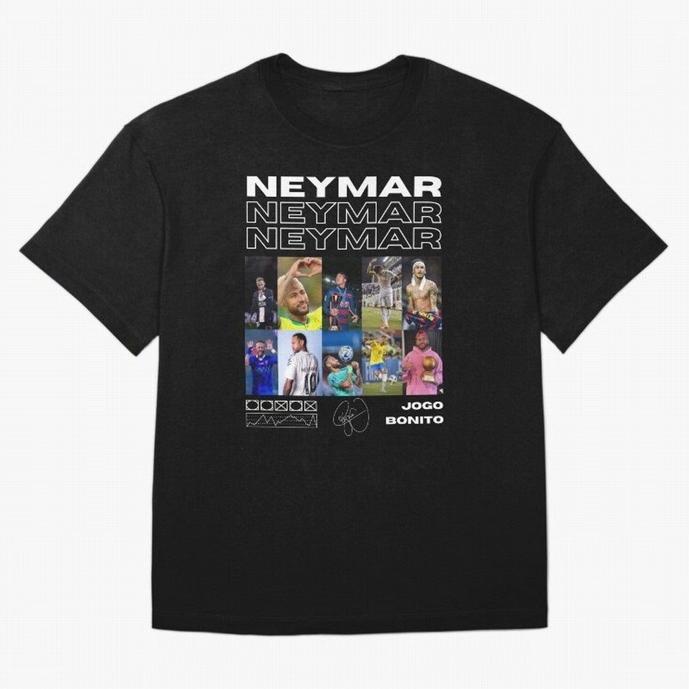Neymar Jr. Collage Classic T-Shirt Relive Legendary Nights from the FIFA World Cup 2026 Group Stage Journey through Messi, Neymar and Mbappe Highlights, Argentina Pride, Classic Soccer Heritage, Championship Pressure, Fan Loyalty and International