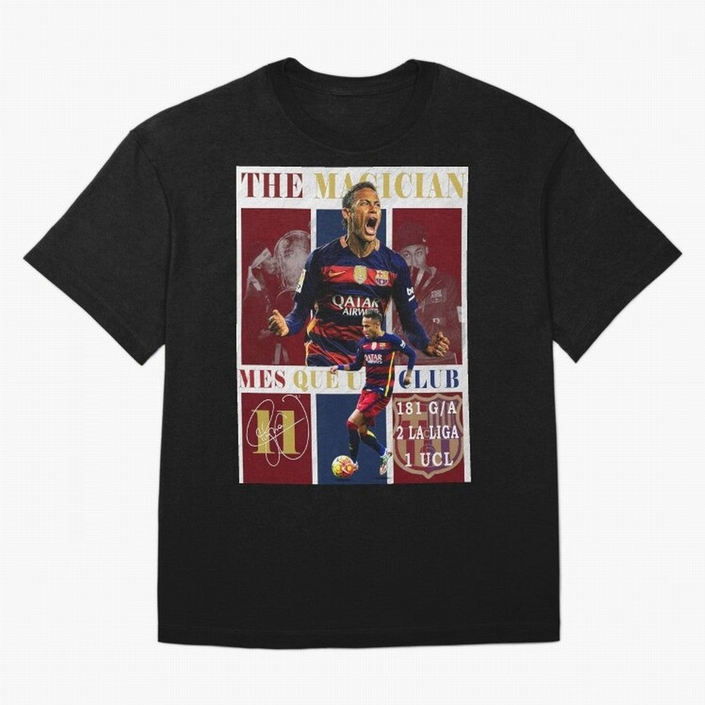 Neymar Jr Barcelona 2015 UCL Poster Classic T-Shirt Remember FIFA World Cup 2026 USA Canada Mexico Spirit, Centered on England and Germany, Haaland and Mbappe, Champion Mindset, Group Stage Buzz, Knockout Tension and Passionate Fan Culture; Perfect