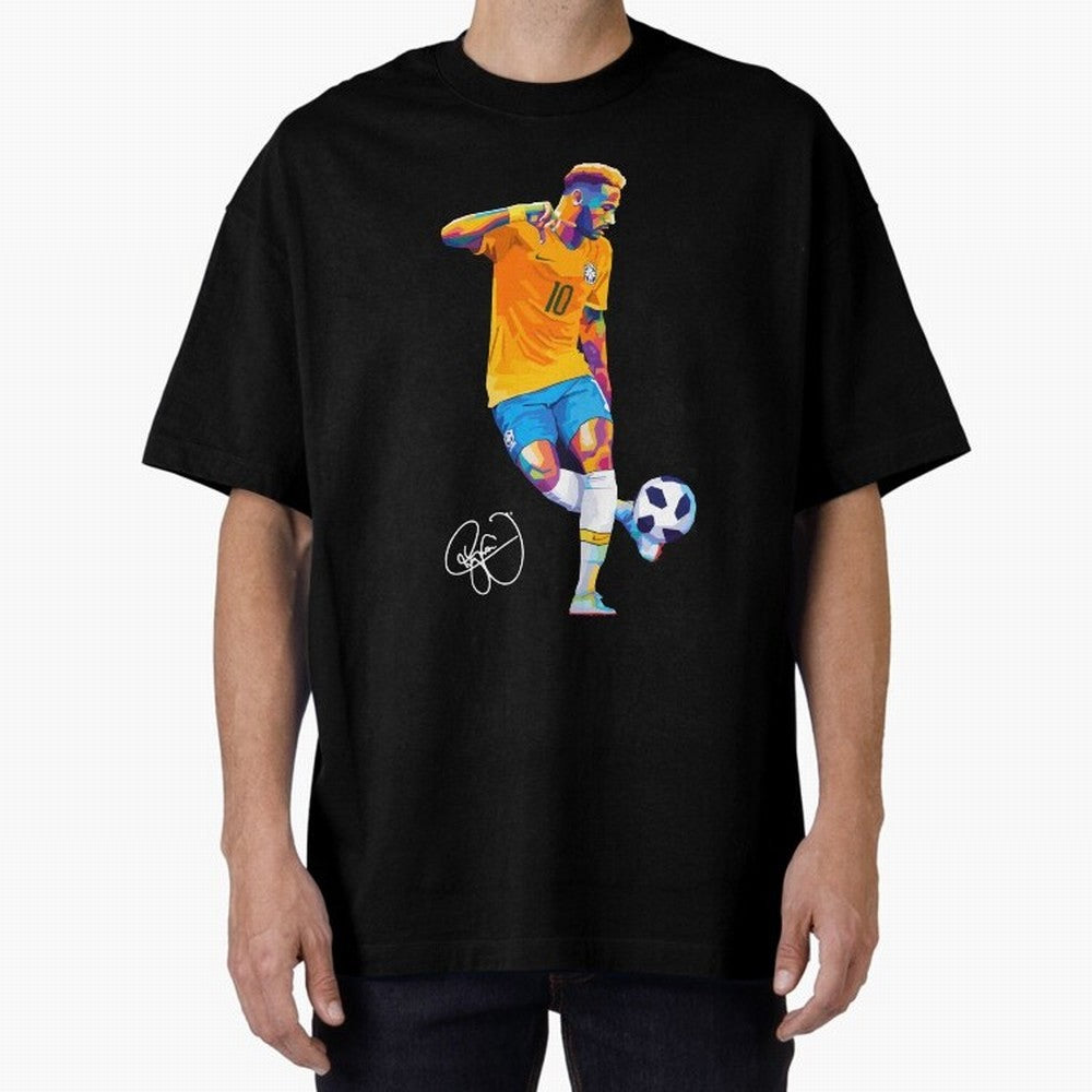 Neymar Jr Footballer Wpap Art Classic T-Shirt Capture the FIFA World Cup 2026 Group Stage Journey through Haaland and Mbappe Highlights, Argentina and Brazil Pride, Worldwide Fan Energy, Dramatic Goals, Stadium Lights and Championship Celebrations;