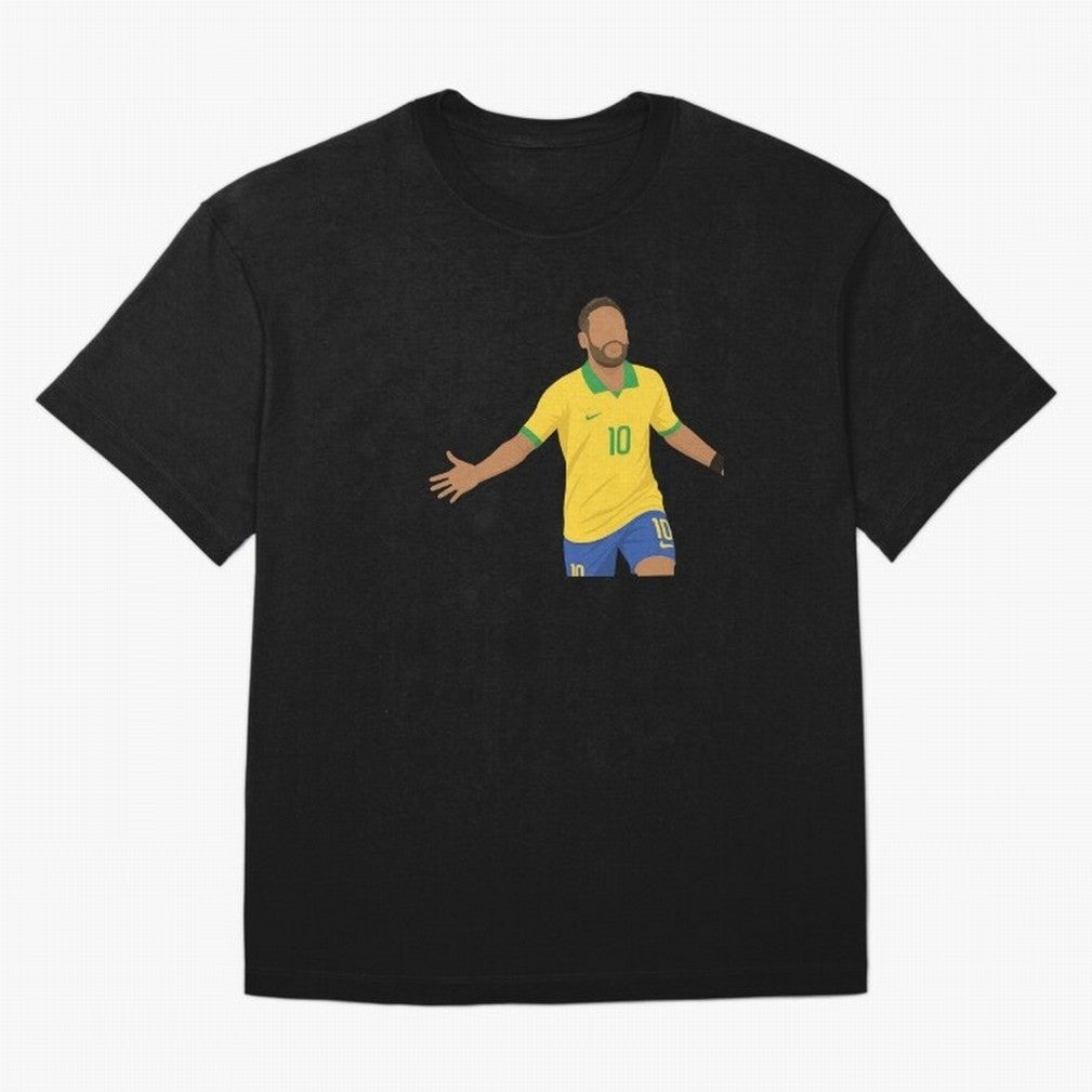 Neymar Jr in Yellow Glory Sticker Oversized T-Shirt Enjoy FIFA World Cup 2026 Spirit, Built around Portugal, Spain and Germany, Messi, Neymar and Mbappe, Football History, Final Match Energy, Crowd Noise and Once in a Lifetime Moments; Ideal for