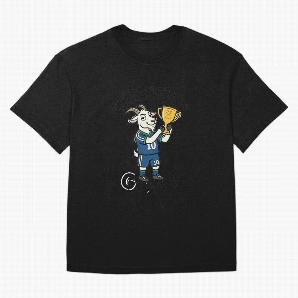 Certified G.O.A.T Classic T-Shirt Honor the Beautiful Game during Match Day Hype around FIFA World Cup 2026 Group Stage, Messi, CR7 and Mbappe, Brazil, Portugal and Argentina, Game Day Rituals, Football Legends, Country Pride and the Road to the