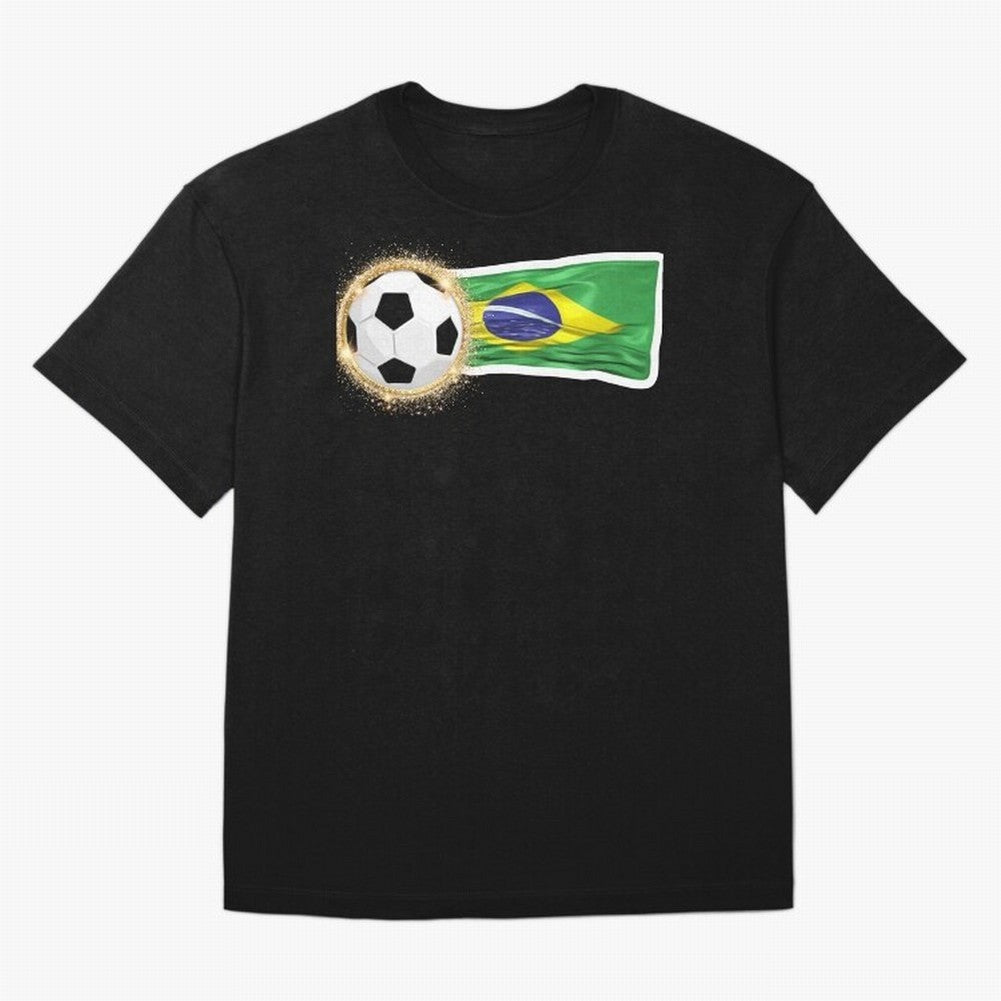 BRAZIL - BRAZILIAN FOOTBALL STICKER Classic T-Shirt Show Love for Legendary Goals in FIFA World Cup 2026 Featuring Cristiano Ronaldo, Argentina Energy, Championship Spirit, Famous Goals, Roaring Crowds and International Football Unity; Perfect for
