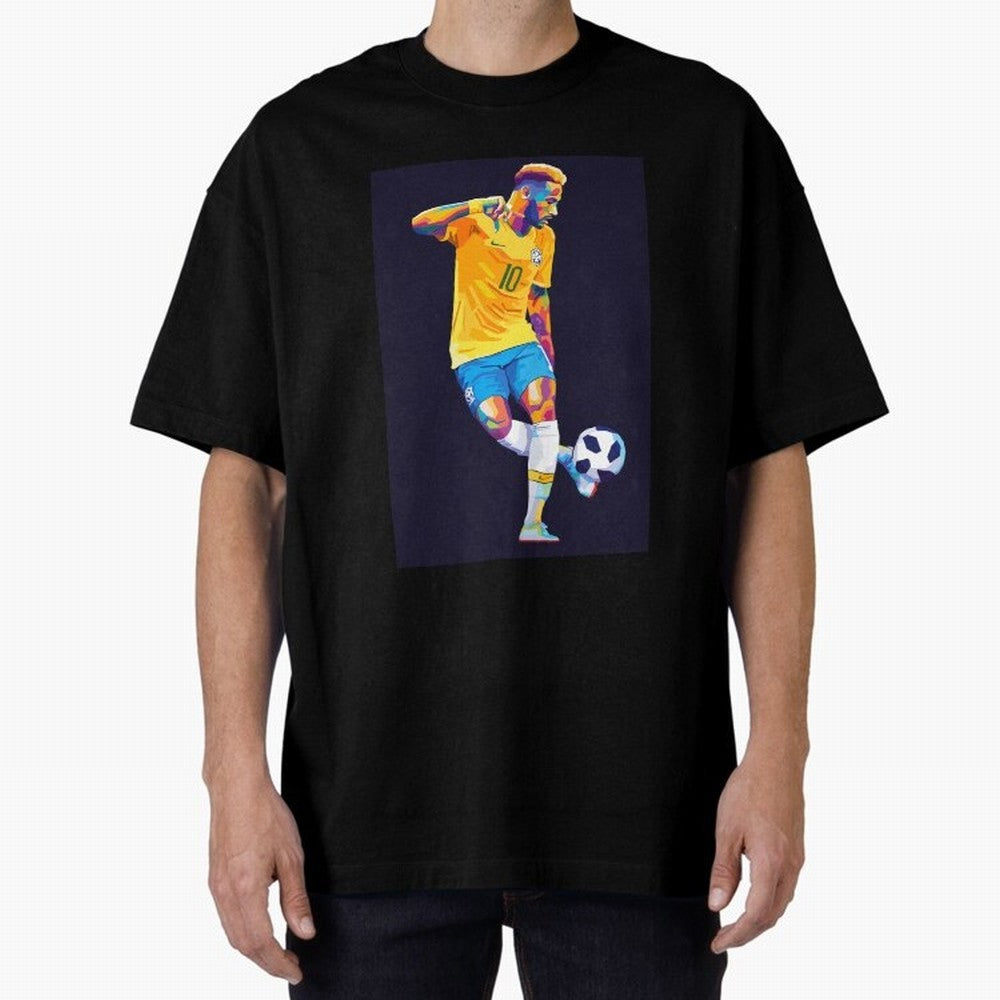 Neymar Jr Wpap pop art Oversized T-Shirt Embrace FIFA World Cup 2026 Group Stage for Fans of Neymar and Brazil, Bringing Football Passion, Legendary Performances, Festival Vibes and Supporter Community; Built for Supporters Chasing Trophy Dreams,
