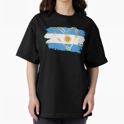 ARGENTINA FLAG WITH GOLDEN HEART Classic T-Shirt Honor the FIFA World Cup 2026 Journey through Haaland Highlights, England, France and Netherlands Pride, Football Passion, Legendary Performances, Festival Vibes and Supporter Community; Ideal for
