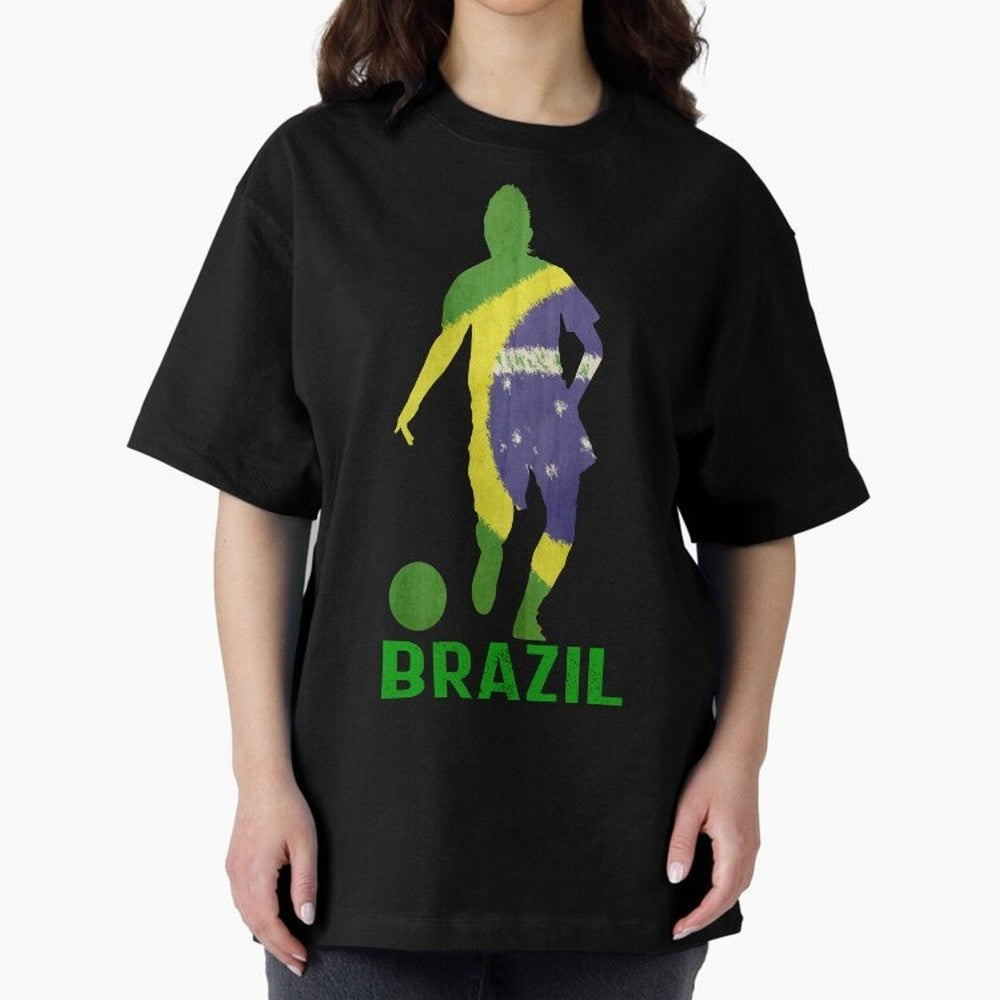 Brazil Essential T-Shirt Bring Champion Energy into Global Football Passion for FIFA World Cup 2026 Group Stage, Featuring Neymar, Haaland and Cristiano Ronaldo, Spain and Netherlands, Vintage Soccer Flavor, Modern Football Stars, National Flags