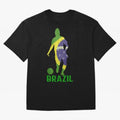 Brazil Essential T-Shirt Bring Champion Energy into Global Football Passion for FIFA World Cup 2026 Group Stage, Featuring Neymar, Haaland and Cristiano Ronaldo, Spain and Netherlands, Vintage Soccer Flavor, Modern Football Stars, National Flags