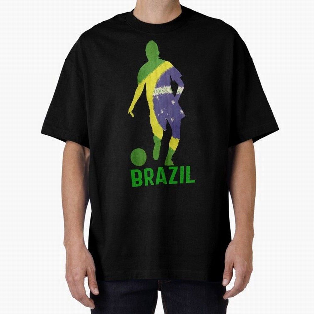 Brazil Essential T-Shirt Bring Champion Energy into Global Football Passion for FIFA World Cup 2026 Group Stage, Featuring Neymar, Haaland and Cristiano Ronaldo, Spain and Netherlands, Vintage Soccer Flavor, Modern Football Stars, National Flags