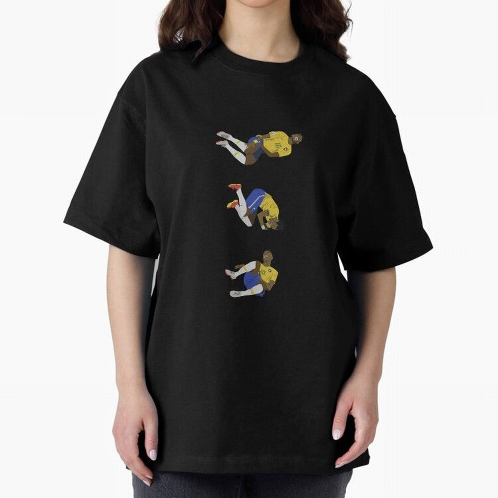 Neymar Jr Funny Injured Rolling Art Essential T-Shirt Bring Legendary Rivalry Energy to Global Football Passion for FIFA World Cup 2026 USA Canada Mexico, Centered on Messi, Neymar and Mbappe, France, Vintage Soccer Flavor, Modern Football Stars,