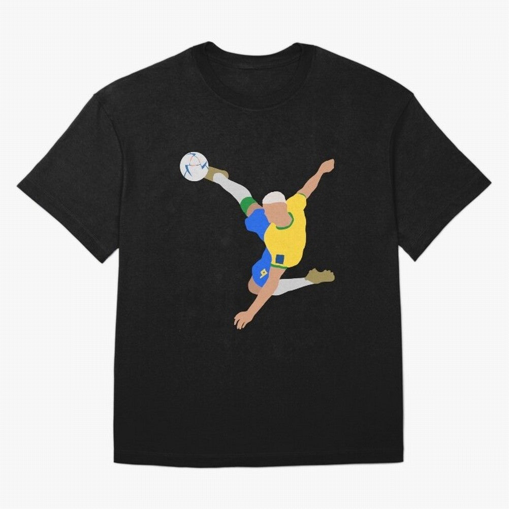 Richarlison Brazil Bicycle Kick Football Goal Classic T-Shirt Follow Every Goal of FIFA World Cup 2026 Group Stage for Fans of Haaland and Argentina, France and Brazil, Bringing Champion Mindset, Group Stage Buzz, Knockout Tension and Passionate