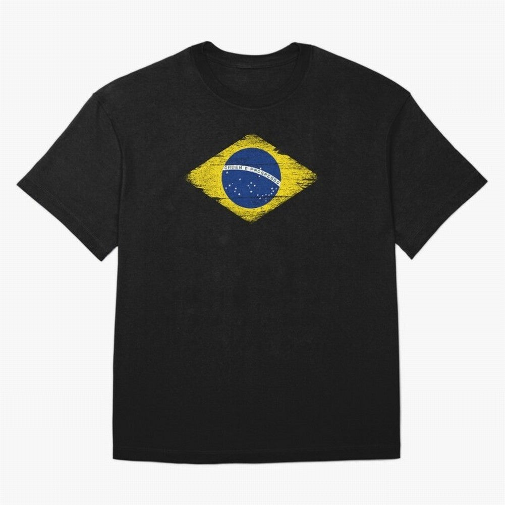 Brazil Flag Design Oversized T-Shirt Support Iconic Players in FIFA World Cup 2026 Spirit, Highlighting Netherlands, Neymar, Tournament Hype, Historic Matchups, Family Viewing Parties and Global Sports Pride; Built for Supporters Chasing Trophy