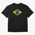 Brazil Flag Design Oversized T-Shirt Support Iconic Players in FIFA World Cup 2026 Spirit, Highlighting Netherlands, Neymar, Tournament Hype, Historic Matchups, Family Viewing Parties and Global Sports Pride; Built for Supporters Chasing Trophy