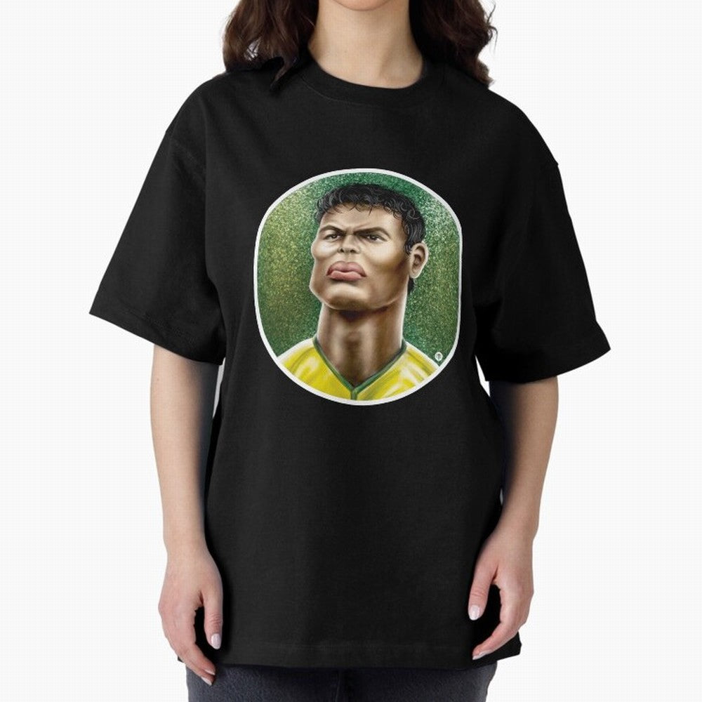 Footballicature : Thiago Silva Classic T-Shirt Enjoy FIFA World Cup 2026 for Fans of Haaland and Mbappe and England, France and Netherlands, Bringing Goal Celebration Energy, Supporter Heritage, Football Icons and Worldwide Tournament Joy; Great