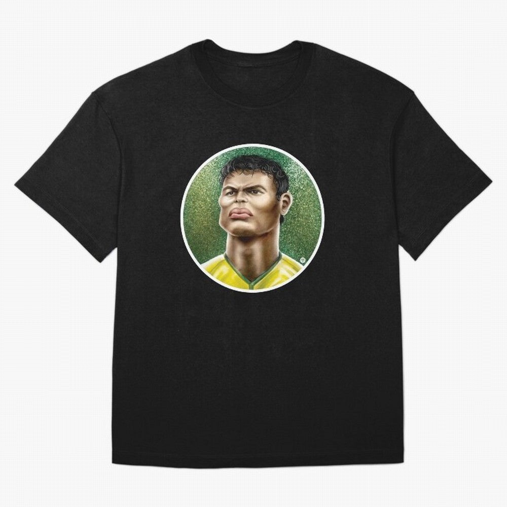Footballicature : Thiago Silva Classic T-Shirt Enjoy FIFA World Cup 2026 for Fans of Haaland and Mbappe and England, France and Netherlands, Bringing Goal Celebration Energy, Supporter Heritage, Football Icons and Worldwide Tournament Joy; Great