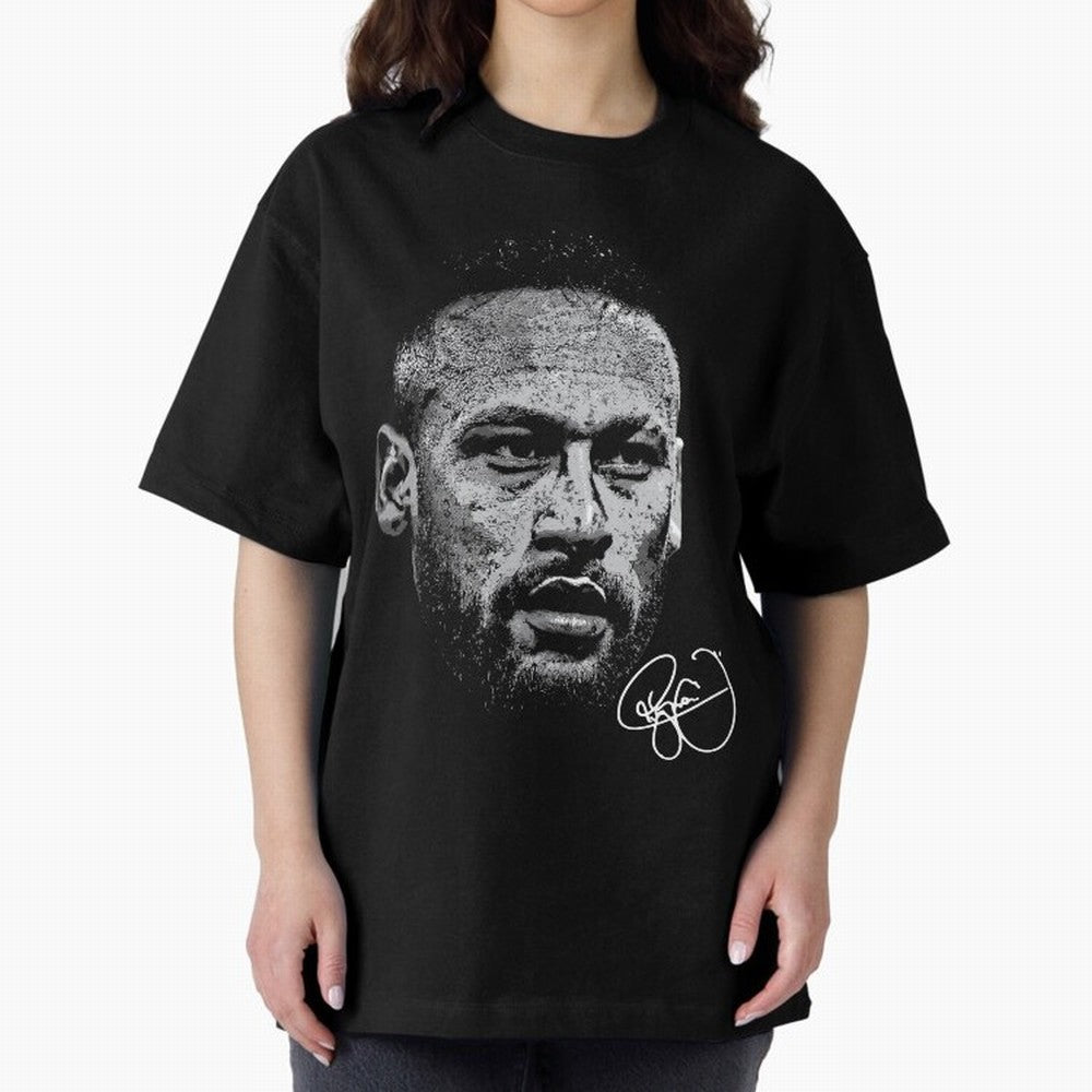 Neymar Signed Oversized T-Shirt Remember Iconic Moments from Global Football Passion for FIFA World Cup 2026 USA Canada Mexico, Built around Haaland, England, Game Day Rituals, Football Legends, Country Pride and the Road to the Final; Ideal for