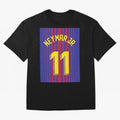 NEYMAR JR FOOTBALL SOCCER JERSEY BARCELONA Oversized T-Shirt Fuel Your Fan Pride for the FIFA World Cup 2026 Journey through Messi and Cristiano Ronaldo Highlights, Argentina and Brazil Pride, Vintage Soccer Flavor, Modern Football Stars, National