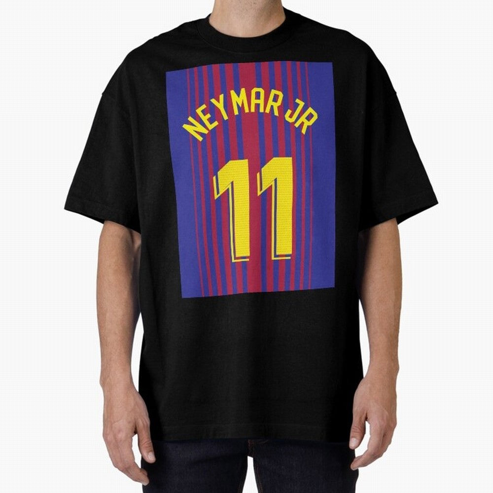 NEYMAR JR FOOTBALL SOCCER JERSEY BARCELONA Oversized T-Shirt Fuel Your Fan Pride for the FIFA World Cup 2026 Journey through Messi and Cristiano Ronaldo Highlights, Argentina and Brazil Pride, Vintage Soccer Flavor, Modern Football Stars, National
