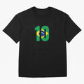 10 - Neymar JR - Brazil Flag Classic T-Shirt Celebrate Classic Football Spirit in FIFA World Cup 2026 Group Stage for Fans of Haaland and France, Bringing Soccer Culture, Superstar Moments, National Team Dreams and Competitive Fire; Ideal for