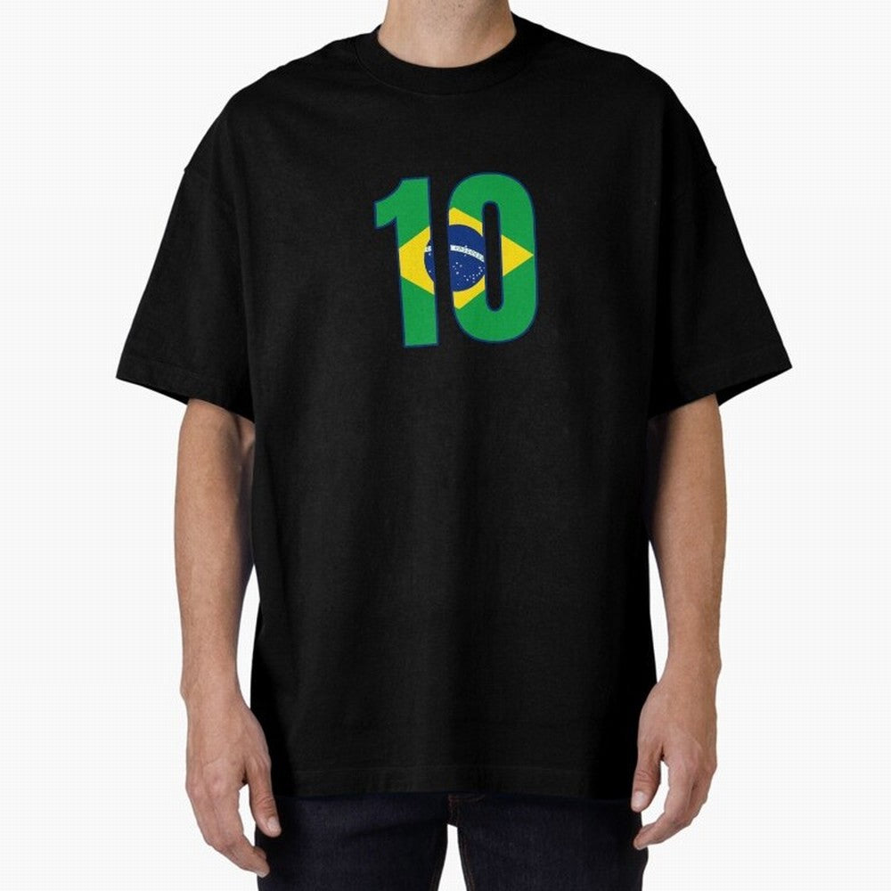 10 - Neymar JR - Brazil Flag Classic T-Shirt Celebrate Classic Football Spirit in FIFA World Cup 2026 Group Stage for Fans of Haaland and France, Bringing Soccer Culture, Superstar Moments, National Team Dreams and Competitive Fire; Ideal for