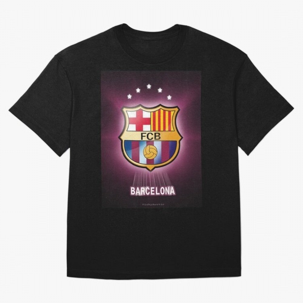 barcelona Oversized T-Shirt Capture Stadium Memories from FIFA World Cup 2026 USA Canada Mexico for Fans of Messi and England and Germany, Bringing Game Day Rituals, Football Legends, Country Pride and the Road to the Final; Made for Collectors Who
