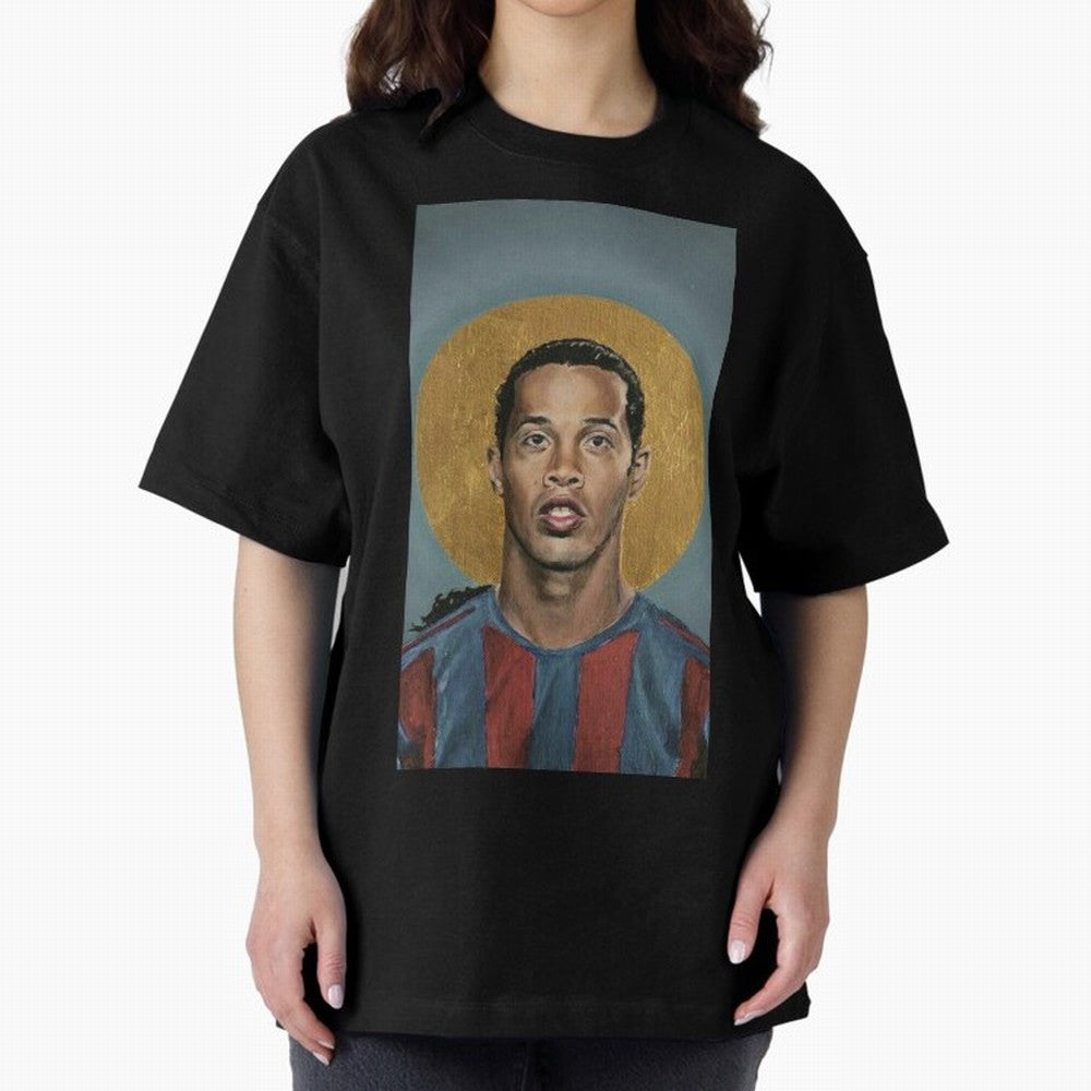 ronaldinho Oversized T-Shirt Make Your Look Match Match Day Hype around FIFA World Cup 2026 USA Canada Mexico, Neymar, England and Germany, Stadium Memories, Football Loyalty, International Chants and Championship Tradition; Great for Supporters