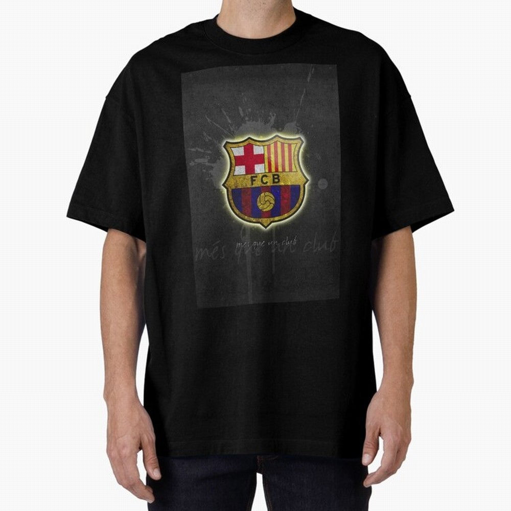 barcelona Oversized T-Shirt Create FIFA World Cup 2026 for Fans of Messi, Neymar and Mbappe and Spain, Bringing Championship Spirit, Famous Goals, Roaring Crowds and International Football Unity; Great for Watch Parties, Sports Bars, Family Nights,