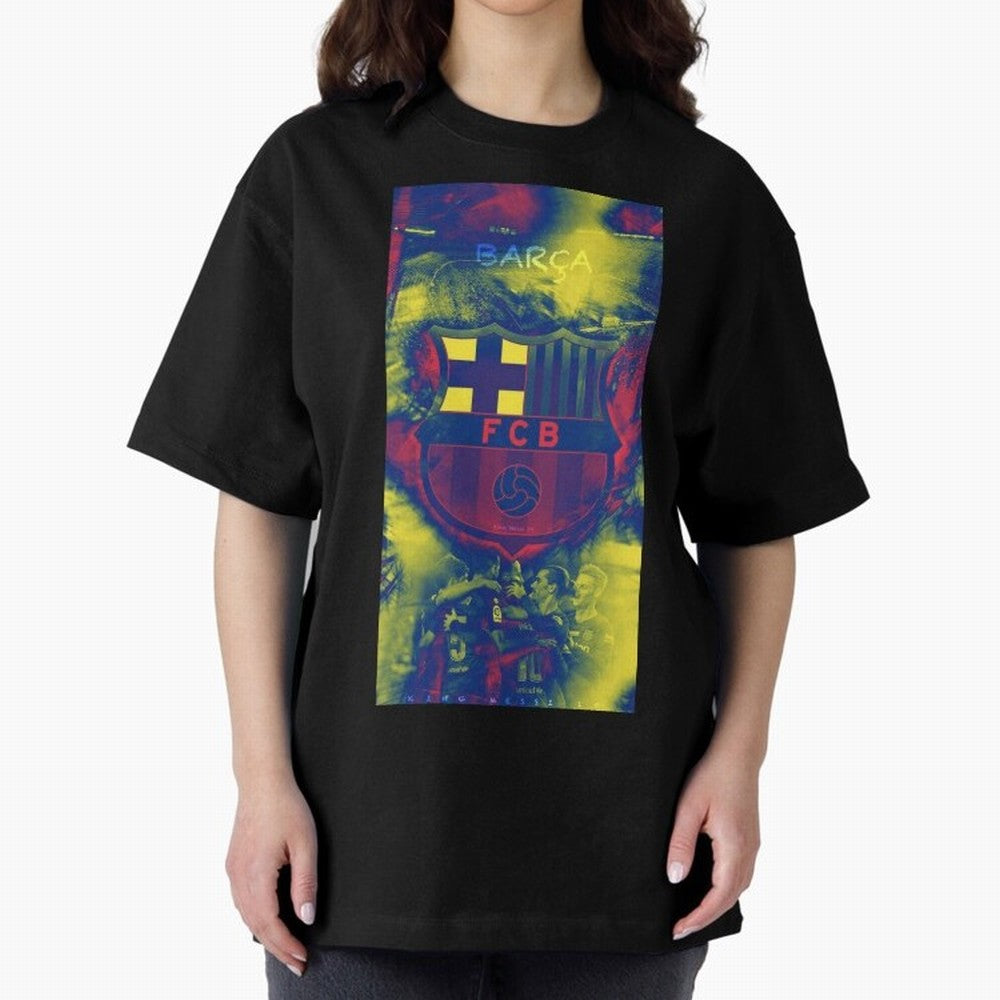 barcelona Oversized T-Shirt Join FIFA World Cup 2026 Made for Haaland, England Energy, Football Festival Excitement, Trophy Ambitions, Country Rivalries and Star Player Buzz; Perfect for People Who Love Argentina, Brazil, France, England, Germany,